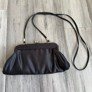 Carlo Fellini Vintage Elegant Black Women's Clutch Bag